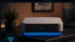 Équipement Wi-Fi Mesh dans un intérieur moderne